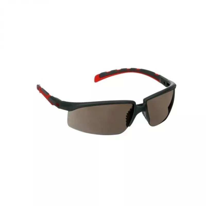 Aizsargbrilles 3M S2002SGAF-RED, plastmasa, pelēka/sarkana