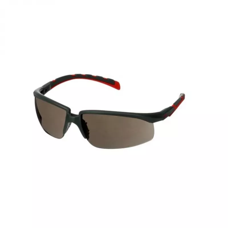 Aizsargbrilles 3M S2002SGAF-RED, plastmasa, pelēka/sarkana