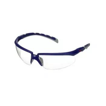 3M S2001ASP-BLU drošības brilles ar regulējamiem deniņiem, zilas/pelēkas