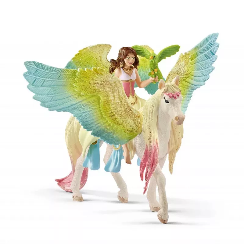 Schleich Fairy Surah ar spīdīgo Pegasus — minilelle, 180 mm, daudzkrāsaina