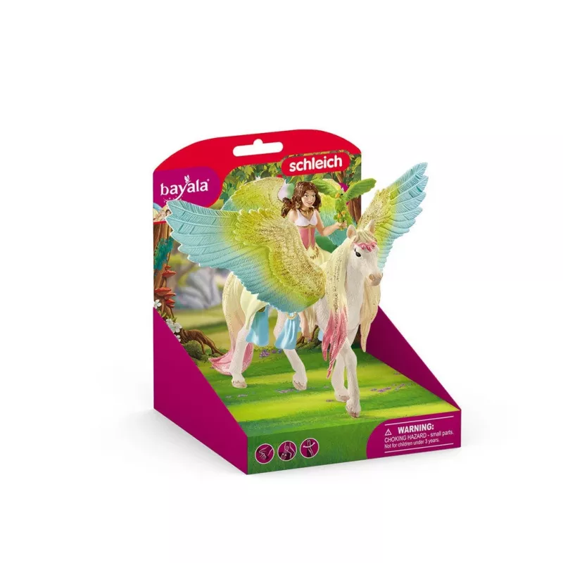 Schleich Fairy Surah ar spīdīgo Pegasus — minilelle, 180 mm, daudzkrāsaina