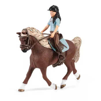 schleich HORSE CLUB Mazgāšanas zona ar Emīliju un Lūnu
