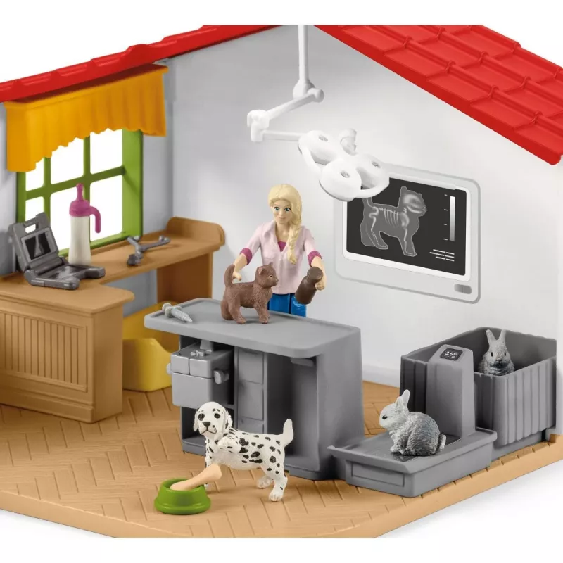 Schleich Veterinārā prakse ar mājdzīvniekiem, Saimniecība, Lauku dzīvnieku rotaļlietas, 3+ gadi, Daudzkrāsains