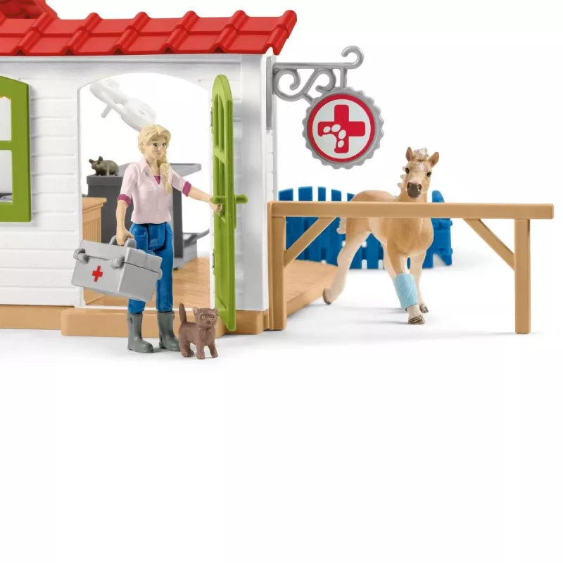 Schleich Veterinārā prakse ar mājdzīvniekiem, Saimniecība, Lauku dzīvnieku rotaļlietas, 3+ gadi, Daudzkrāsains