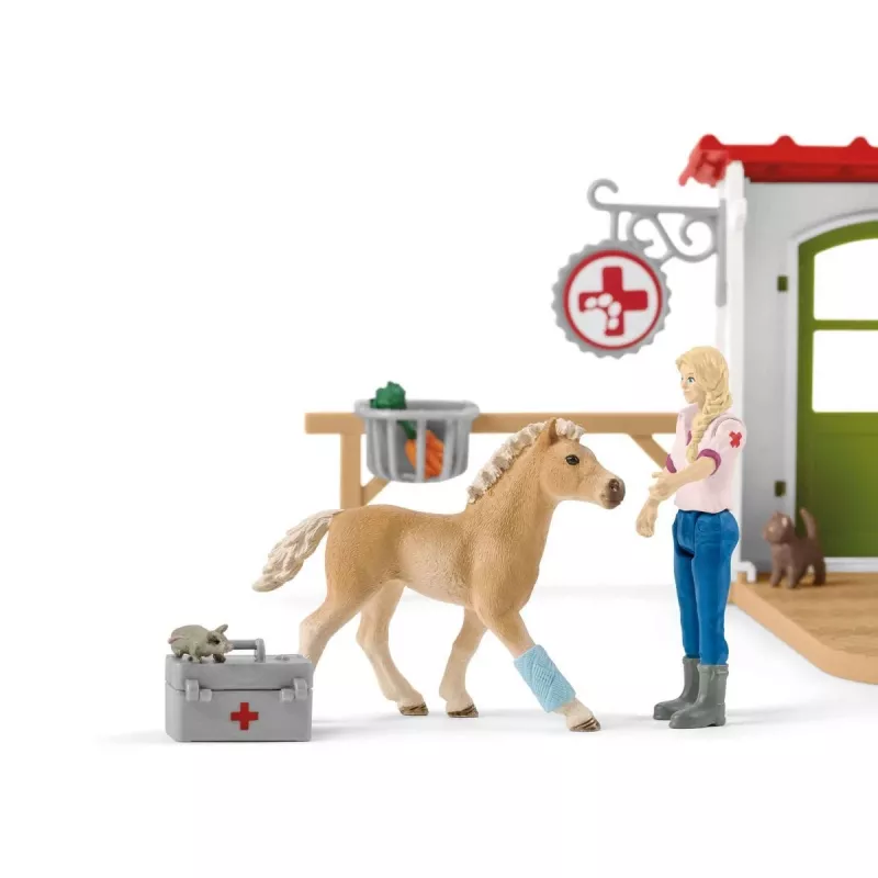 Schleich Veterinārā prakse ar mājdzīvniekiem, Saimniecība, Lauku dzīvnieku rotaļlietas, 3+ gadi, Daudzkrāsains