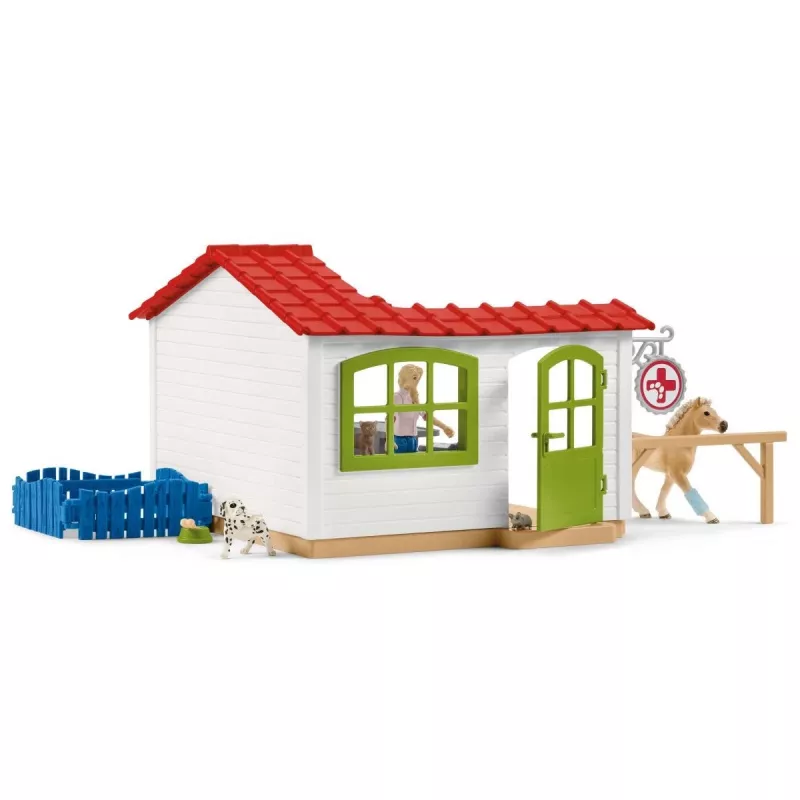 Schleich Veterinārā prakse ar mājdzīvniekiem, Saimniecība, Lauku dzīvnieku rotaļlietas, 3+ gadi, Daudzkrāsains