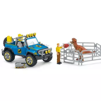 schleich Dinozauri Bezceļu transportlīdzeklis ar dinozauru posteni