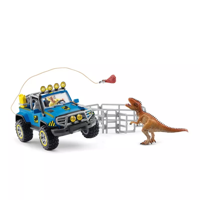 schleich Dinozauri Bezceļu transportlīdzeklis ar dinozauru posteni