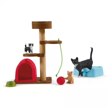 Spēļu komplekts Schleich FARM WORLD Rotaļas mīļiem kaķiem