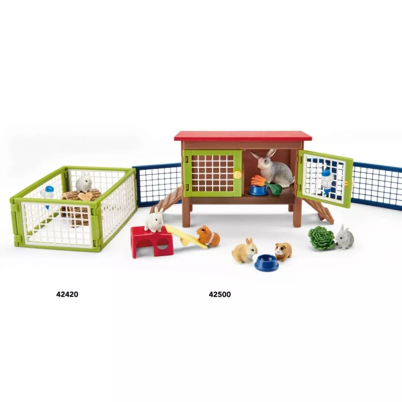 Trušu un jūrascūciņu būris Schleich FARM WORLD 42500