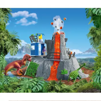 Schleich Dinozauri Vulkanu Ekspedīcijas Bāzes Nometne Daudzkrāsains 42564