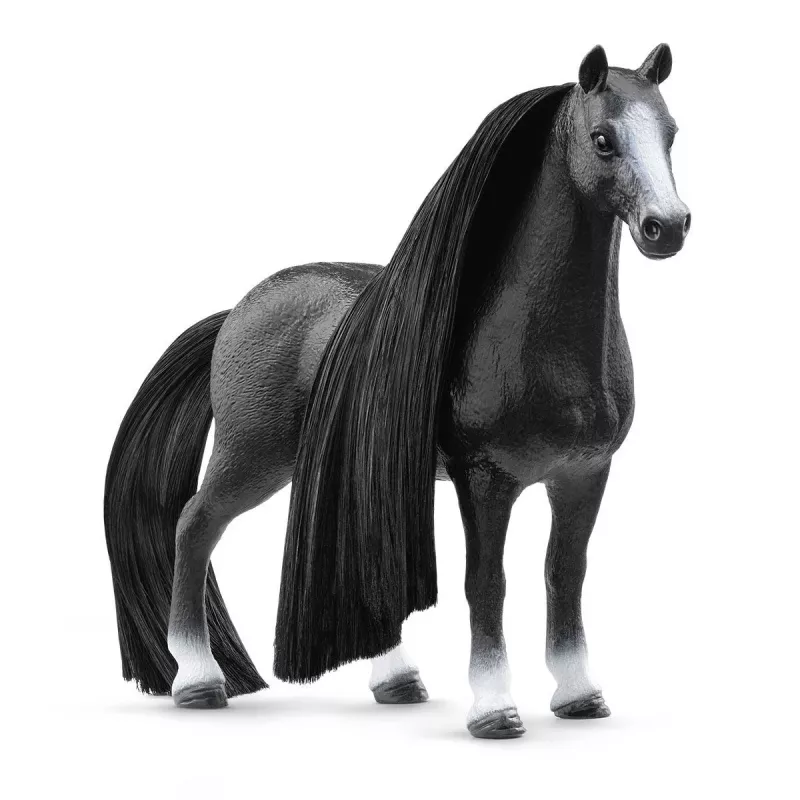 Schleich Horse Club Sofia’s Beauties Quarter Horse Mare Black - Melna kvartārzirga figūriņa ar ķemmējamām krēpēm un asti