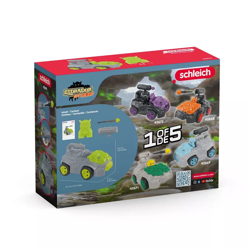 Schleich ELDRADOR CREATURES Stone CrashMobile Mini radījums, 7–12 gadi