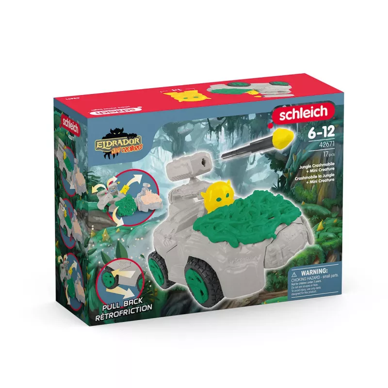 Schleich 42671 Jungle CrashMobile ar Mini Radījumu Daudzkrāsains