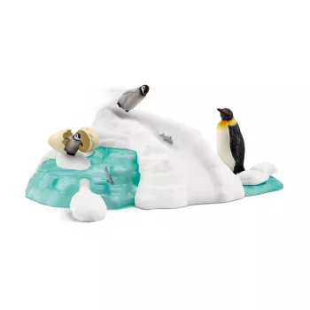 Schleich Pingvīnu ģimenes rotaļu figūriņas daudzkrāsainas 42661