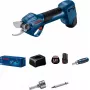 Bosch Pro Pruner Professional bezvadu zāles šķēres 2,5 cm 12 V Litija jonu (Li-Ion) Melna, Zila