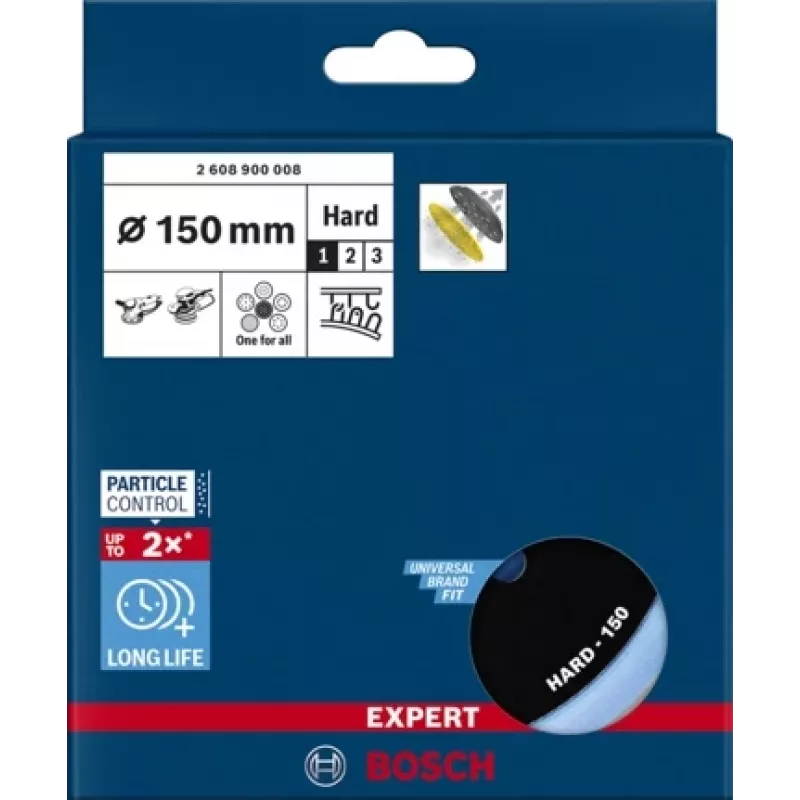 Bosch 2 608 900 008 slīpēšanas paliktnis ar daudzcaurumu sistēmu, 150 mm
