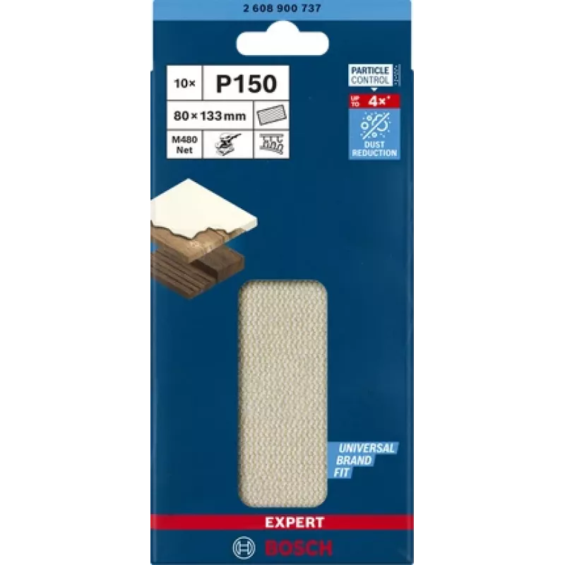Bosch Expert M480 slīpēšanas tīkls 10 gab.