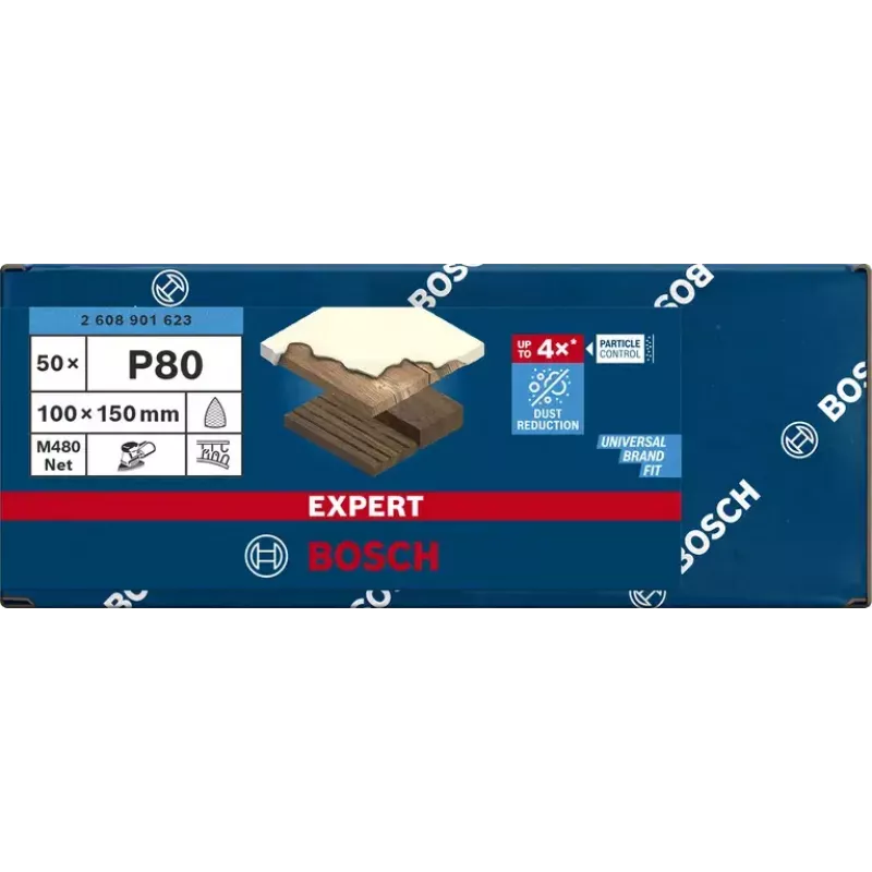 Slīpēšanas tīkls Bosch Expert M480 50 gab.