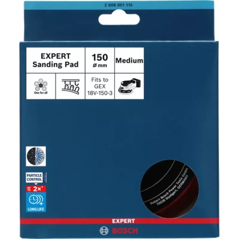 Bosch 2 608 001 115 slīpēšanas disks 150 mm, vidējs rupjums