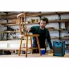 Pārnēsājamais digitālais radio MEDION LIFE E65895 (MD 43895) — PLL uztvērējs, 10 W RMS, LCD, Bluetooth 10 m, IP54, ārējā antena, melns/zils