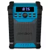 Pārnēsājamais digitālais radio MEDION LIFE E65895 (MD 43895) — PLL uztvērējs, 10 W RMS, LCD, Bluetooth 10 m, IP54, ārējā antena, melns/zils