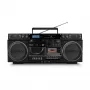 Mūzikas sistēma MEDION LIFE P66538 — 20 W, 2-virzienu skaļruņi, DAB+/FM/PLL, Bluetooth, LCD ekrāns, melna