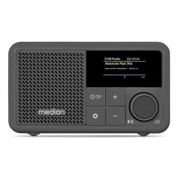MEDION LIFE S66822 Pārnēsājams digitālais radio pelēks