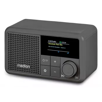 MEDION LIFE S66822 Pārnēsājams digitālais radio pelēks