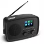 Interneta radio MEDION 50078817 — DAB+/FM, Wi‑Fi (802.11a/b/g), 5W RMS, 2.4 collu TFT, melns, Spotify atbalsts, IPX1