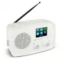 Interneta radio MEDION 50078821 — DAB+/FM, Wi‑Fi 802.11a/b/g, 5 W RMS, 2,4 collu TFT, balts