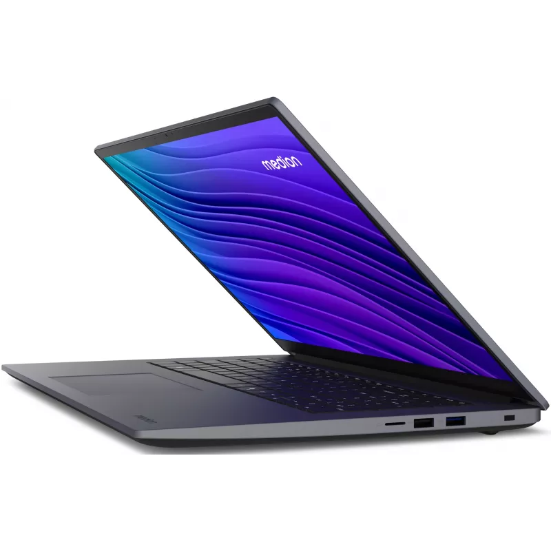 MEDION Avantum 17 E1e MD600001 klēpjdators, Intel® N N100, 43.9 cm (17.3 collu) Full HD, 4 GB DDR4, 128 GB Flash, Wi-Fi 6, Windows 11 Home S režīmā, pelēks