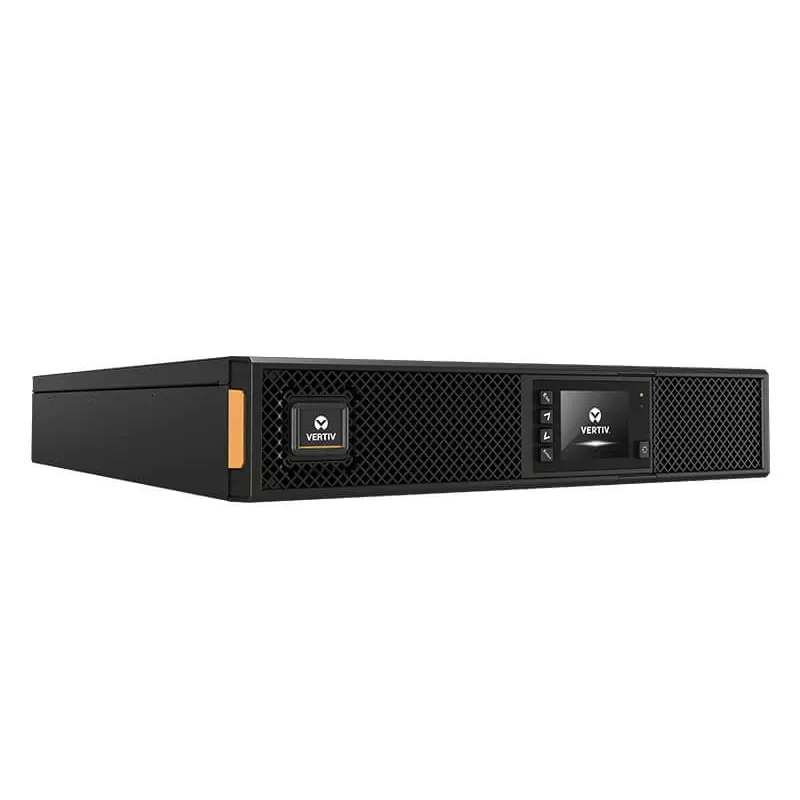 UPS Vertiv Liebert GXT5 0,75 kVA / 0,75 kW 230V Rack/Tornis, 8 C13/C19 ligzdas, LCD, VRLA akumulators