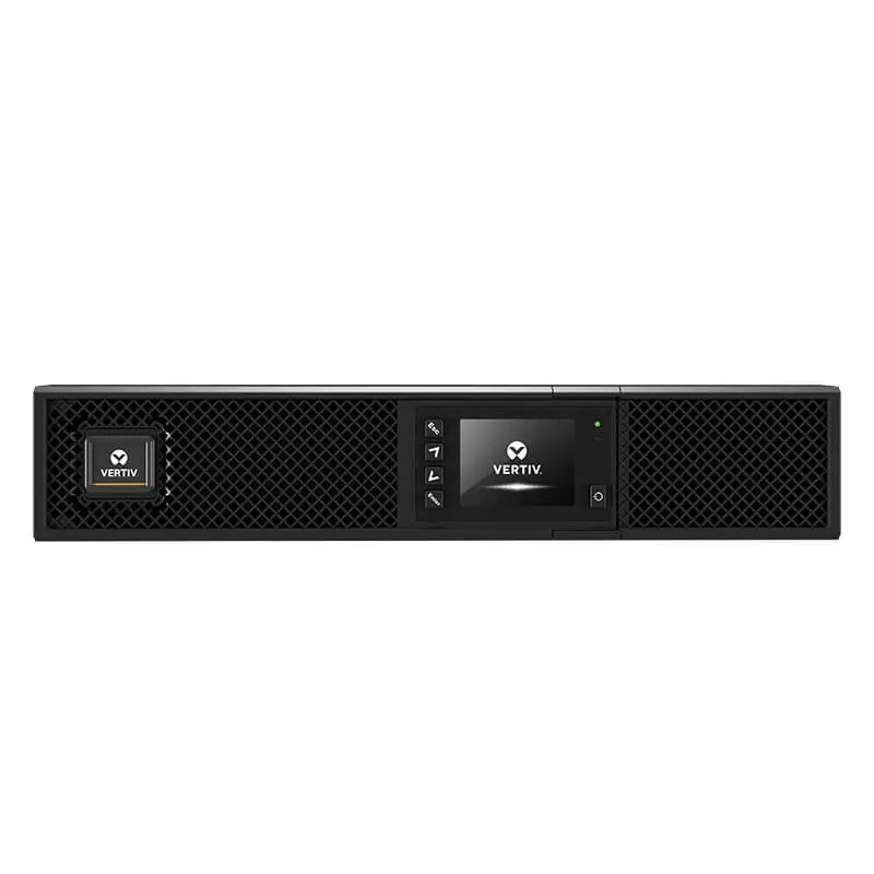 UPS Vertiv Liebert GXT5 0,75 kVA / 0,75 kW 230V Rack/Tornis, 8 C13/C19 ligzdas, LCD, VRLA akumulators