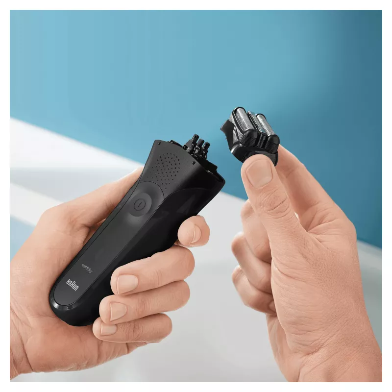 Braun Series 3 300s skuveklis ar trimmeri, melns