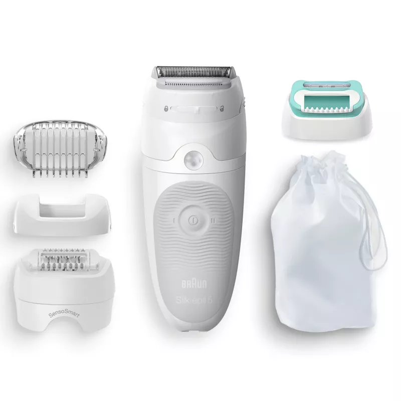 Braun Silk-épil 5 81770430 epilators ar 28 pincetēm Balts