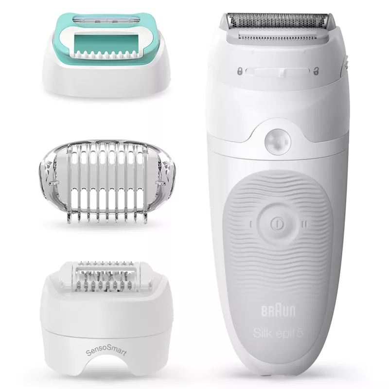 Braun Silk-épil 5 81770430 epilators ar 28 pincetēm Balts
