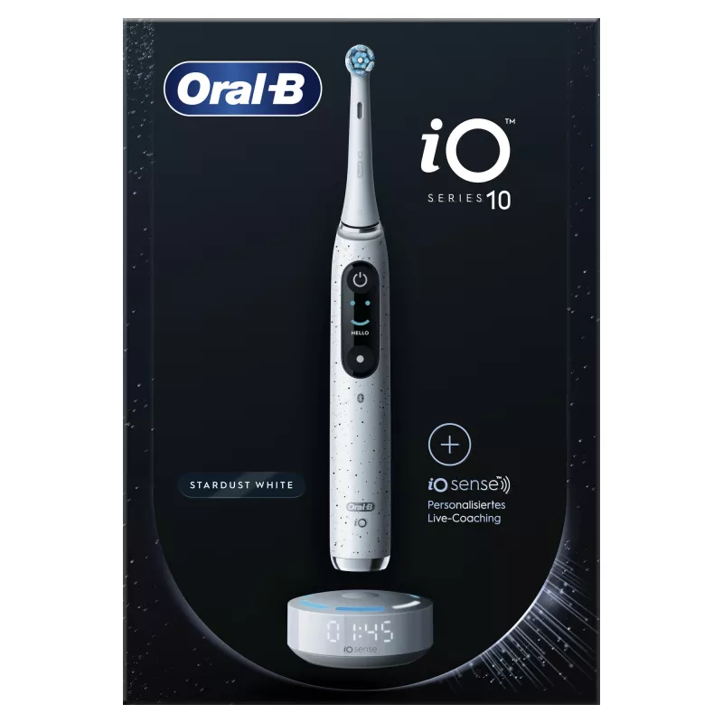 Oral-B iO Series 10 Pieaugušo rotējošā-oscillējošā zobu birste Balta