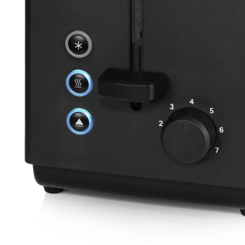Toasteris WMF Bueno 0414110011, 2 šķēles, 800 W, melns/sudrabs