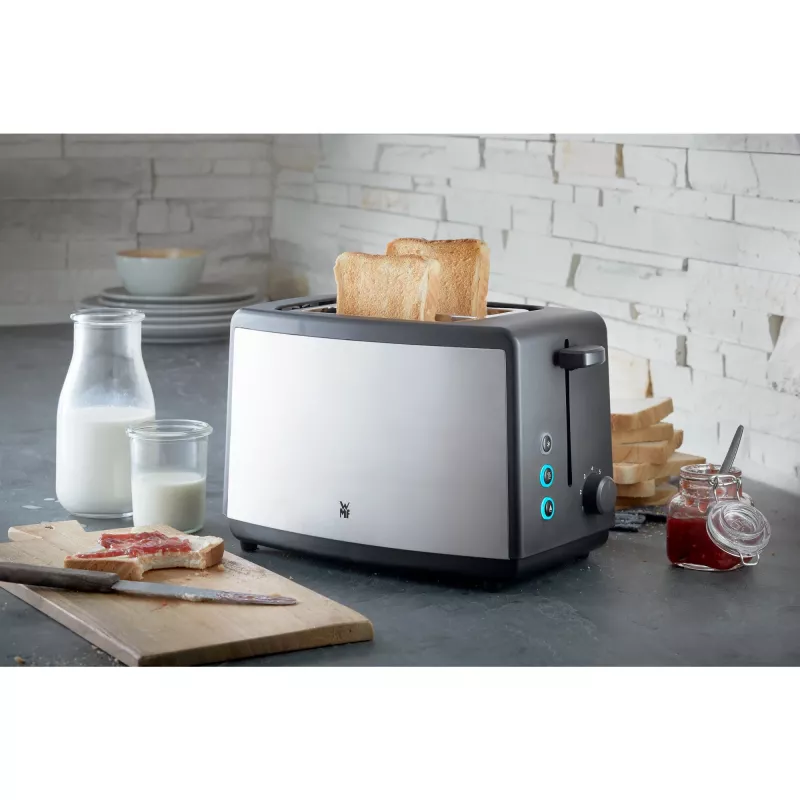 Toasteris WMF Bueno 0414110011, 2 šķēles, 800 W, melns/sudrabs