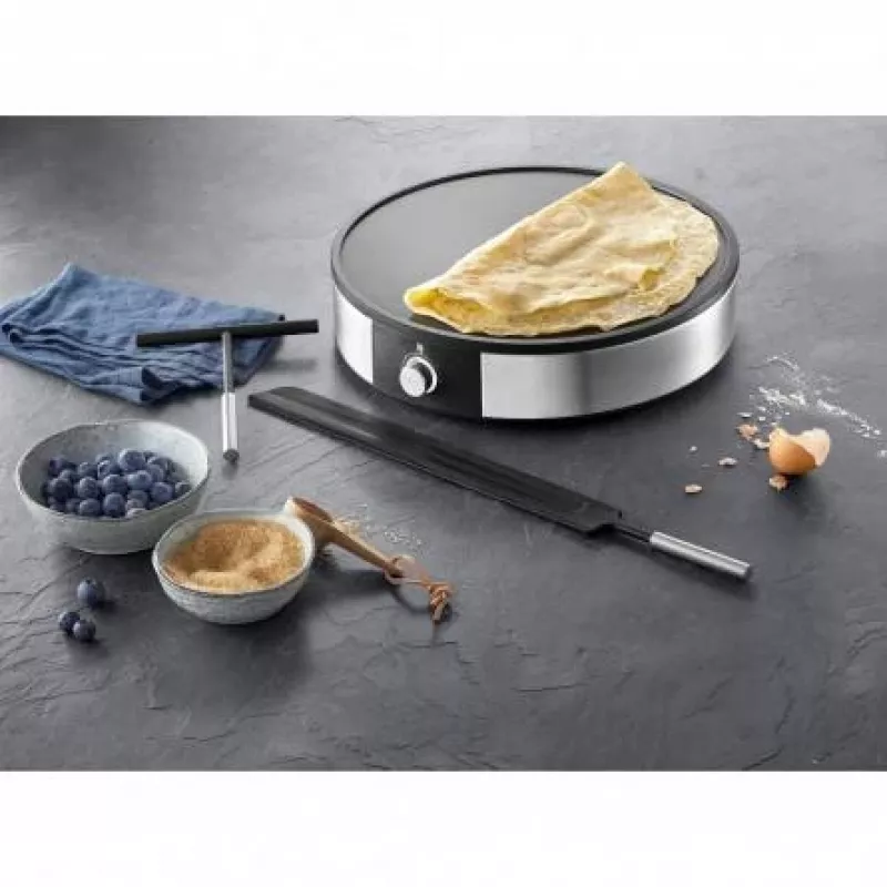 WMF Lono Creperie pankūku cepējs 1 pankūka 1600 W Melns, Sudrabs