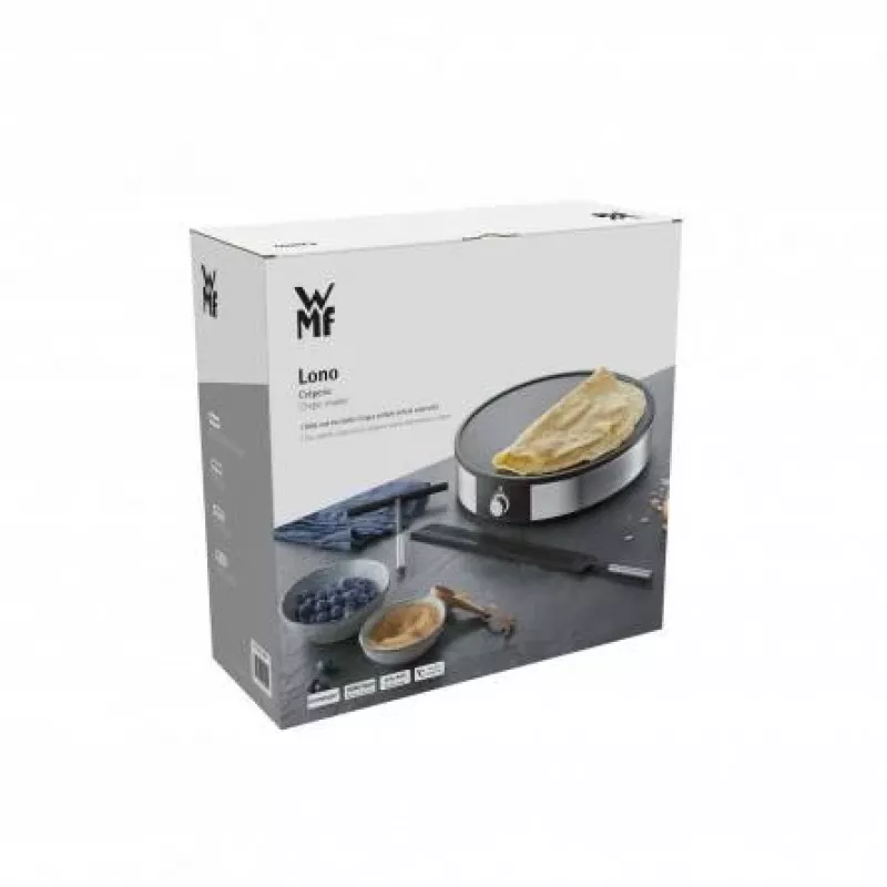 WMF Lono Creperie pankūku cepējs 1 pankūka 1600 W Melns, Sudrabs