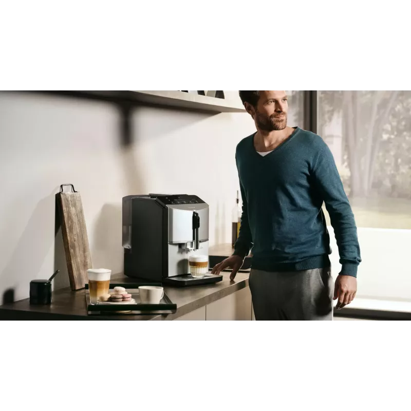 Siemens EQ.300 TF303E07 kafijas automāts, pilnībā automātiska espresso mašīna, 1.4 L