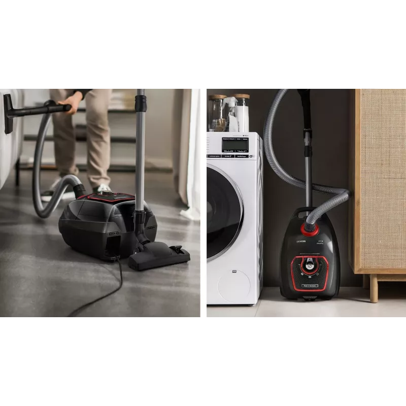 Putekļsūcējs Siemens VSZ7XTRM, 750 W, ciklona tipa, sausa tīrīšana, putekļu maiss, 5 L