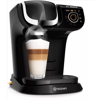 Kafijas automāts Bosch My Way 2, kapsulu, 1.3 L, melns/hroms