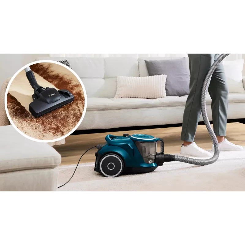 Bosch BGC41XFMLY putekļsūcējs 2.4 L cilindra tipa sausā tīrīšana bez maisa 750 W