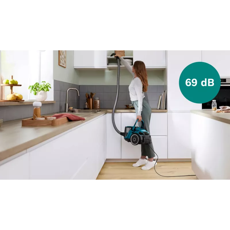 Bosch BGC41XFMLY putekļsūcējs 2.4 L cilindra tipa sausā tīrīšana bez maisa 750 W
