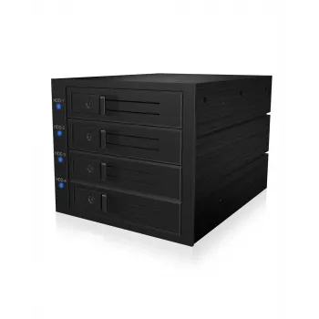ICY BOX IB-574SSK-12G 8.89 cm (3.5 collu) aizmugures panelis Melns