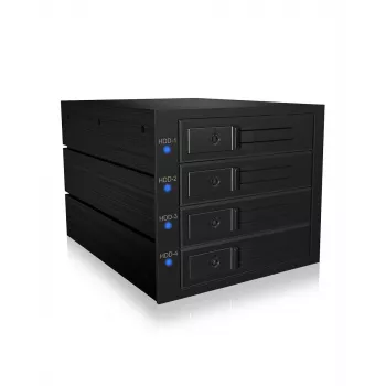ICY BOX IB-574SSK-12G 8.89 cm (3.5 collu) aizmugures panelis Melns