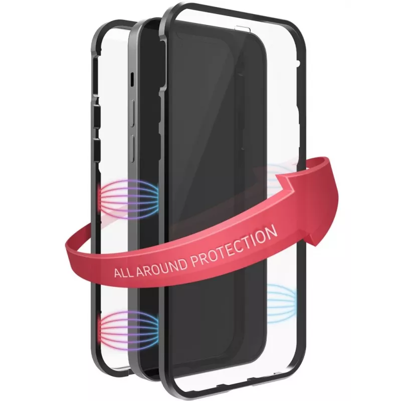 Hama 360° Glass vāciņš iPhone 13 (6,1 collu) - melns, caurspīdīgs